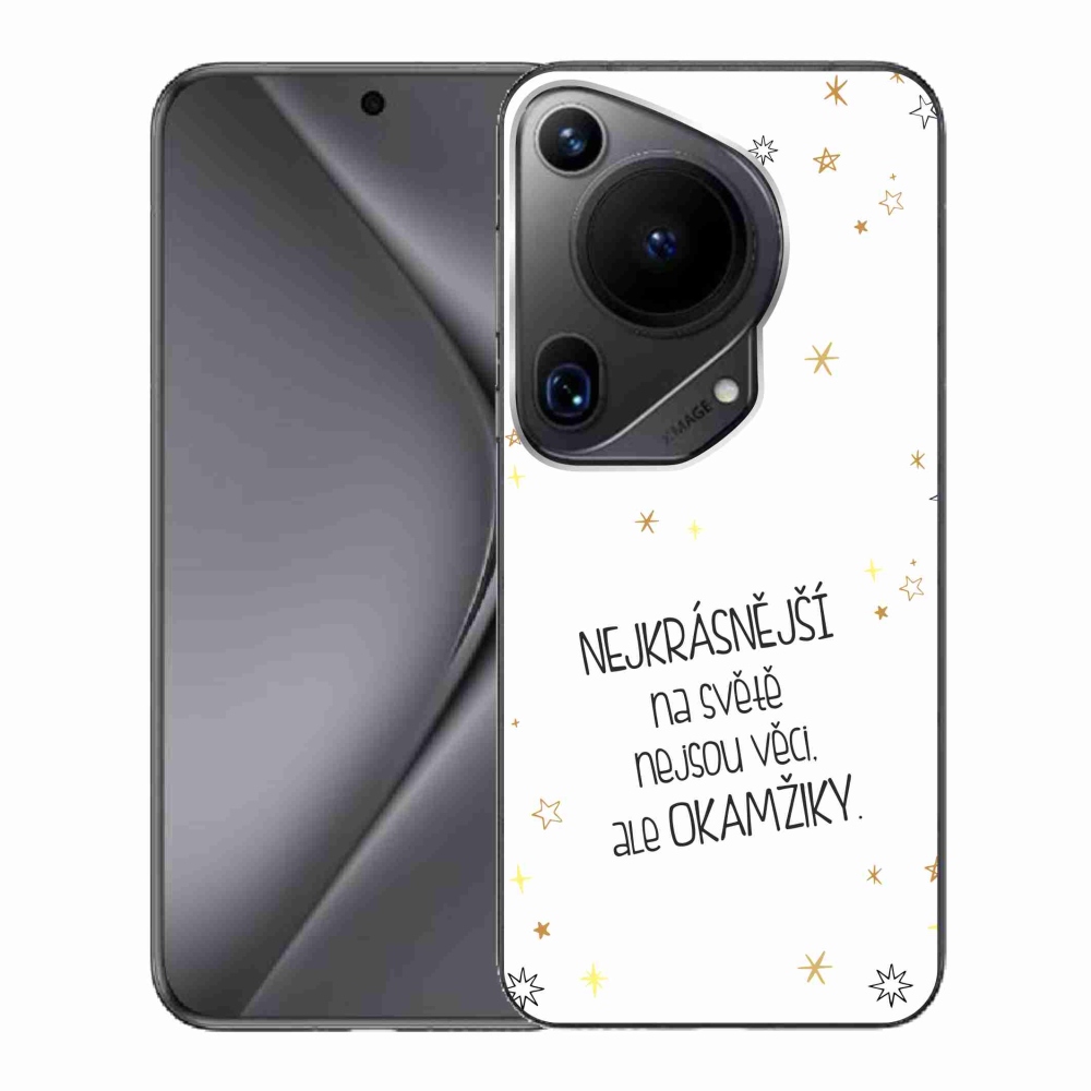 Gélový kryt mmCase na Huawei Pura 70 Ultra - citát 4 biele pozadie