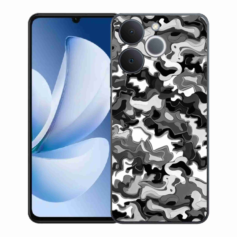 Gélový kryt mmCase na Realme Note 70T - maskáčový vzor 3