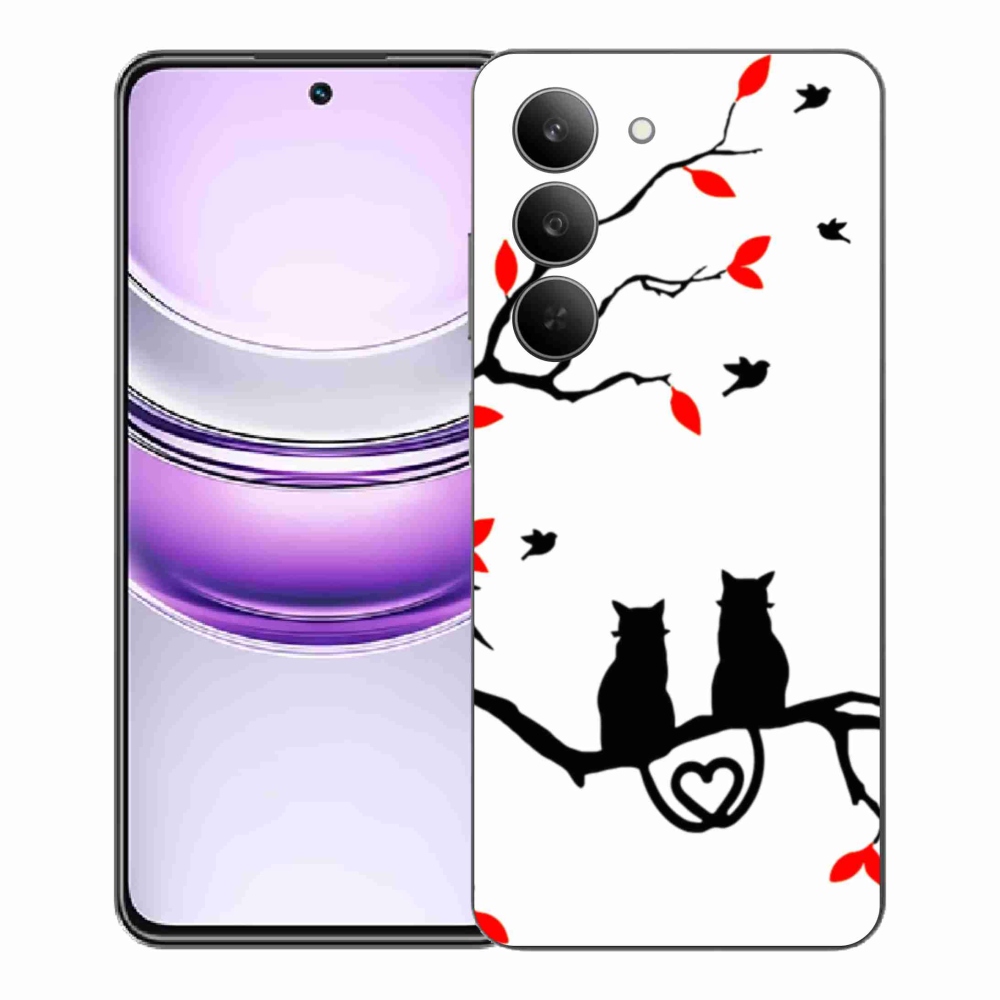 Gélový kryt mmCase na Realme 14x 5G - mačacia láska