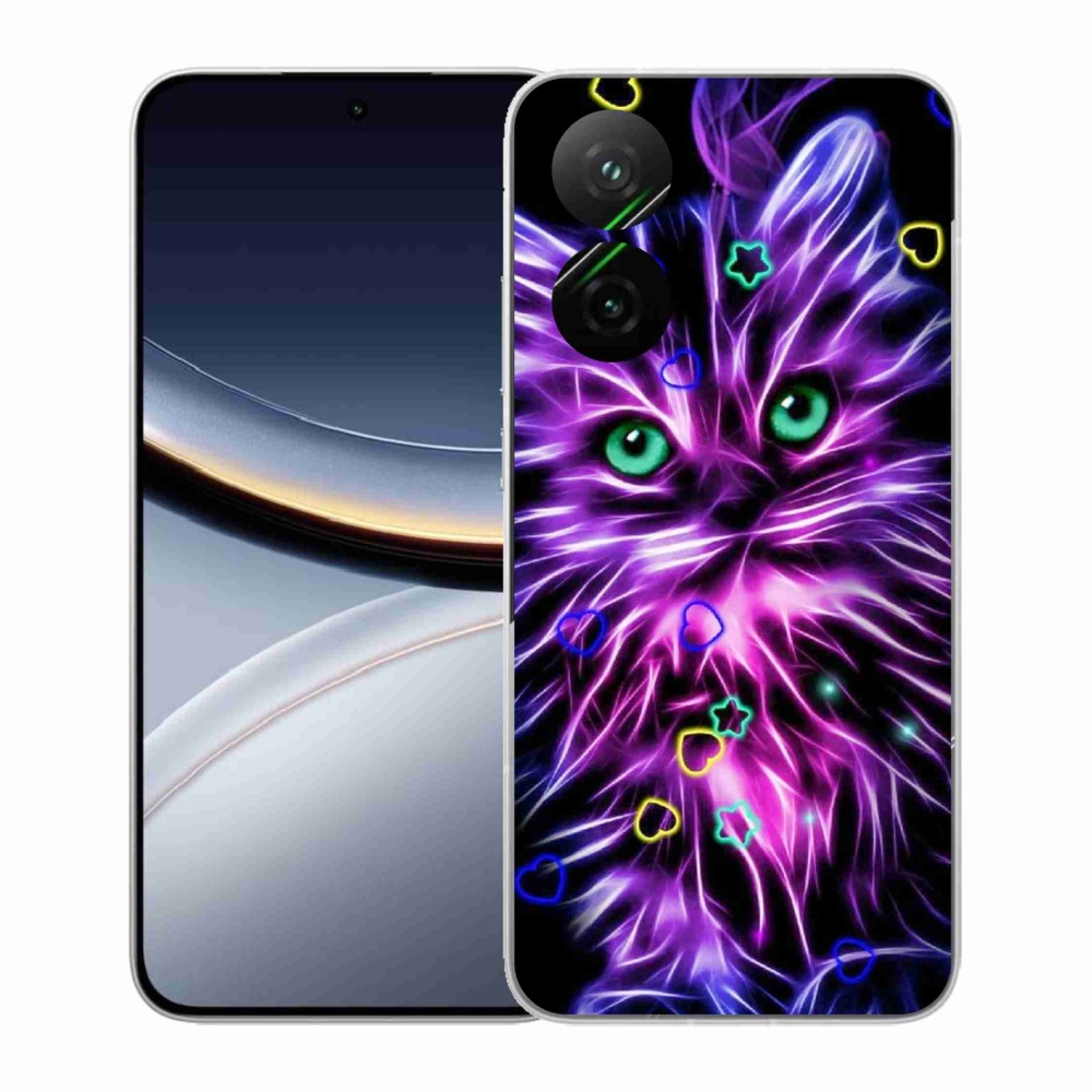 Gélový kryt mmCase na Xiaomi Poco F7 5G - abstraktná mačka