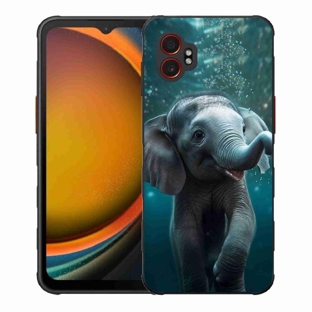 Gélový kryt mmCase na Samsung Galaxy Xcover 7 Pro - sloník pod vodou