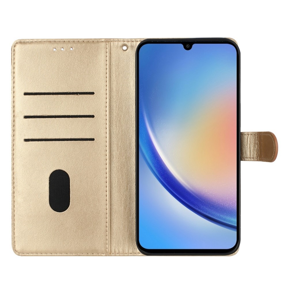 Floralis knižkové púzdro na Xiaomi 15T - zlaté