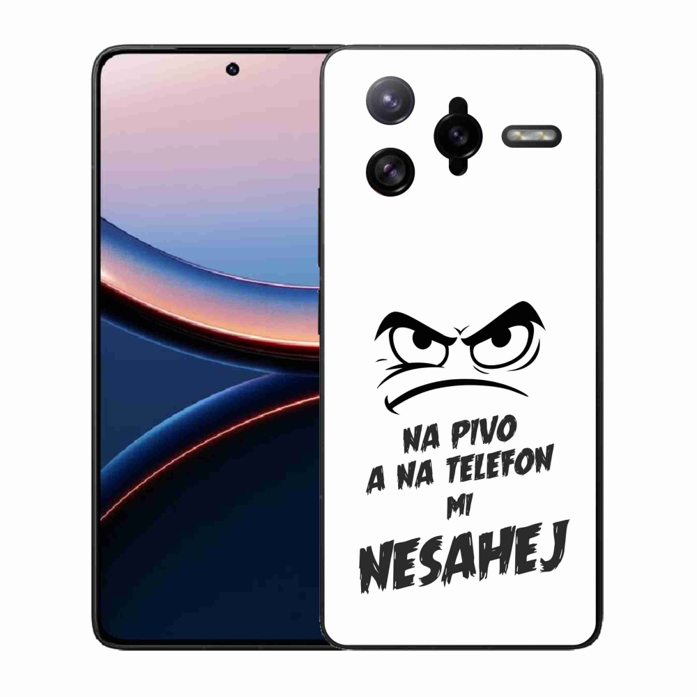 Gélový kryt mmCase na Xiaomi Poco F7 Ultra - pivný motív 2 biele pozadie
