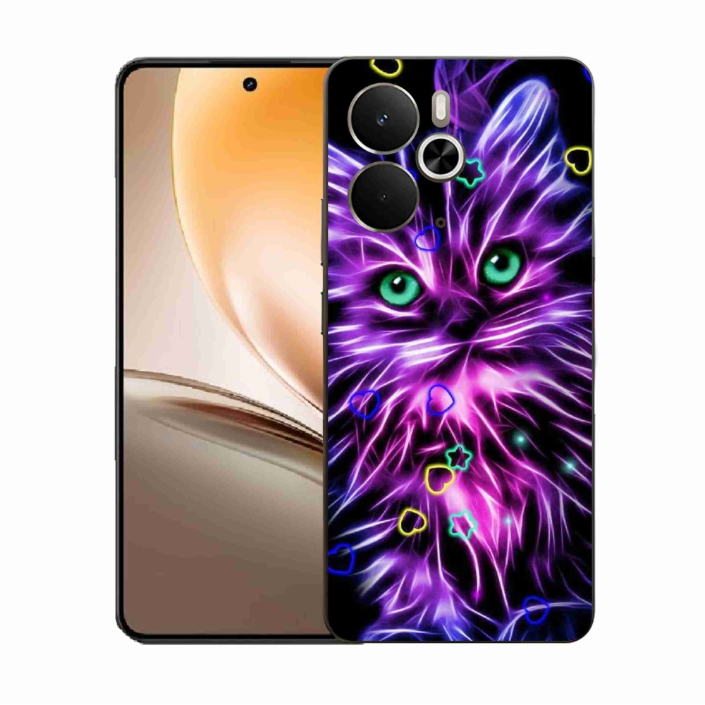 Gélový kryt mmCase na Realme 14 5G - abstraktná mačka