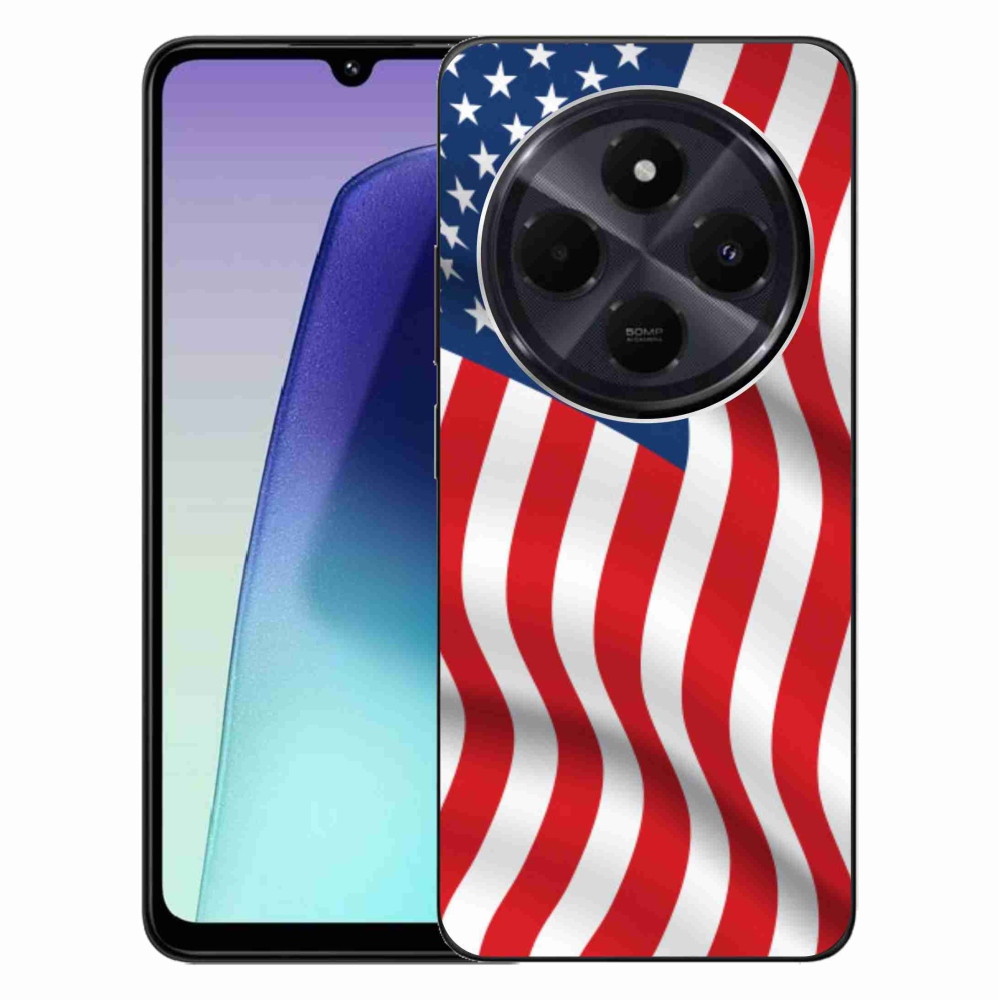 Gélový kryt mmCase na Xiaomi Redmi 14C/Poco C75 - USA vlajka