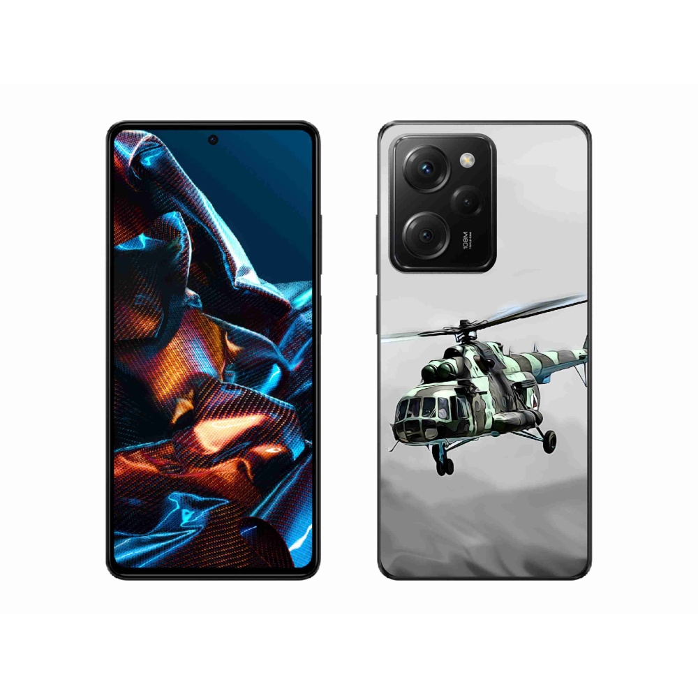 Gélový kryt mmCase na Xiaomi Poco X5 Pro 5G - vojenský vrtuľník