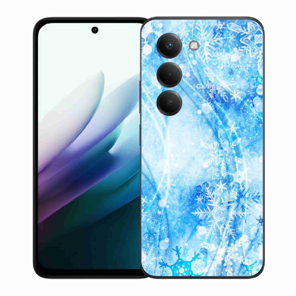 Gélový kryt mmCase na Xiaomi Redmi 15 4G/5G (171mm) - snehové vločky