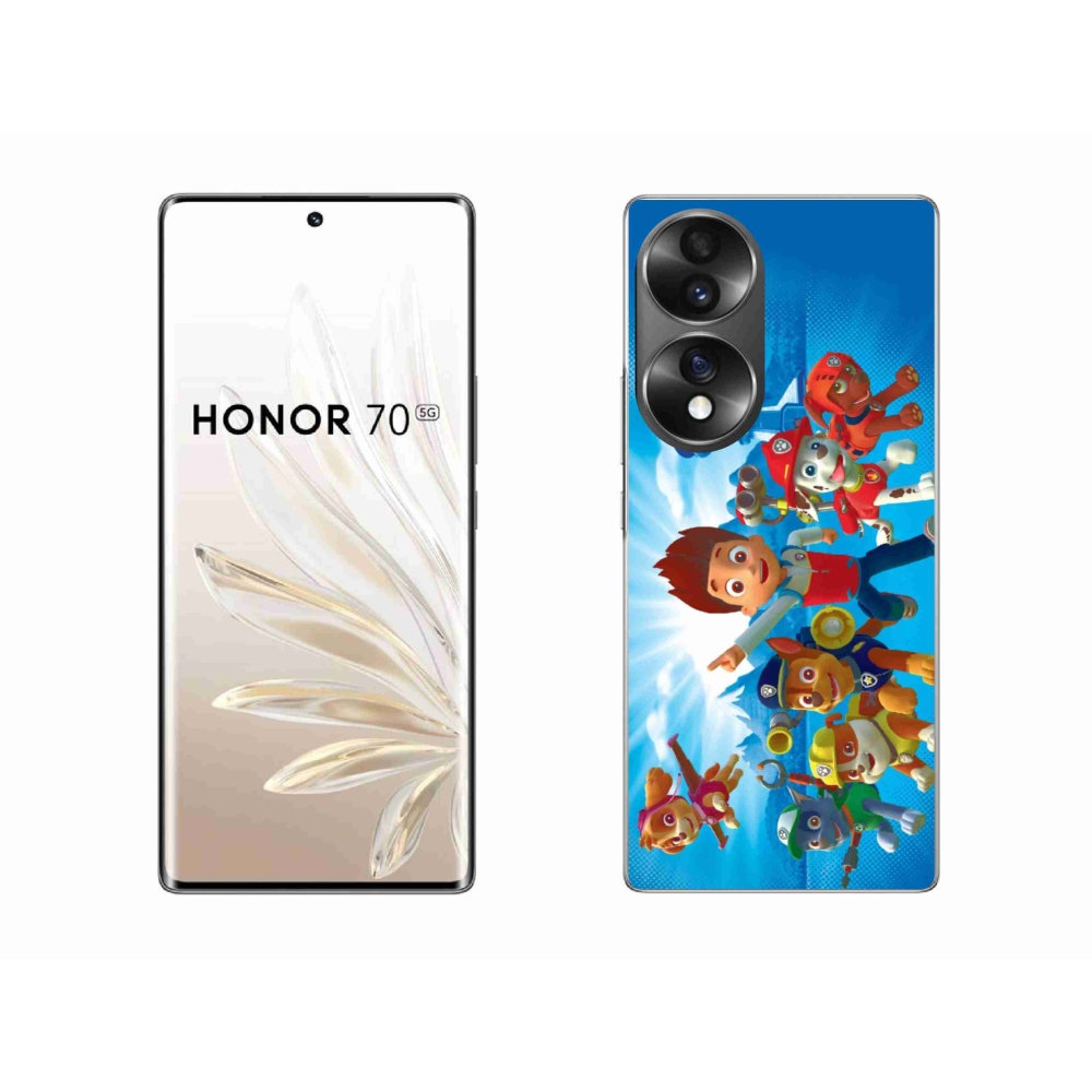 Gélový kryt mmCase na Honor 70 - labková patrola