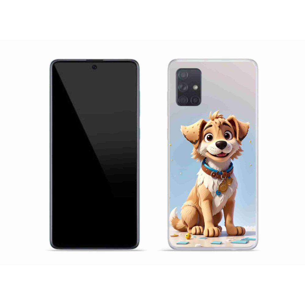 Gélový kryt mmCase na Samsung Galaxy A51 - kreslené šteňa