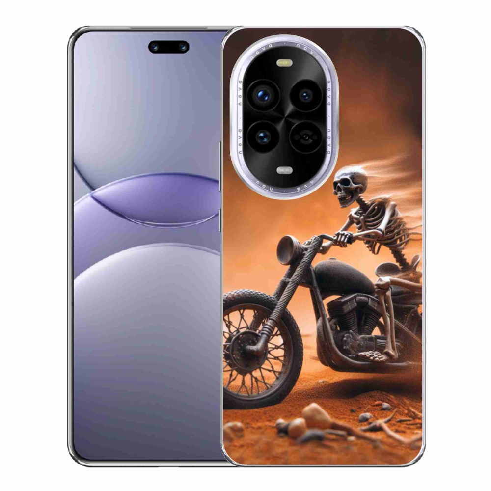 Gélový kryt mmCase na Huawei Nova 13 Pro 5G - kostra na motorke
