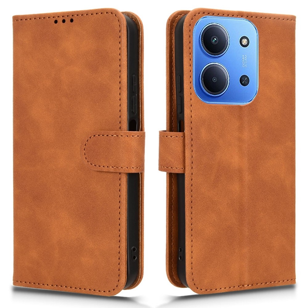 Feel knižkové púzdro na Xiaomi Redmi 15C 4G/5G (173mm) - hnedé