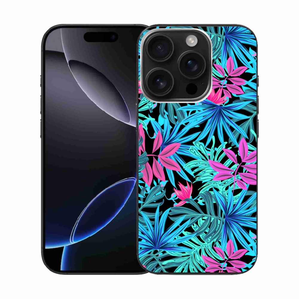 Gélový kryt mmCase na iPhone 16 Pro - kvety 3