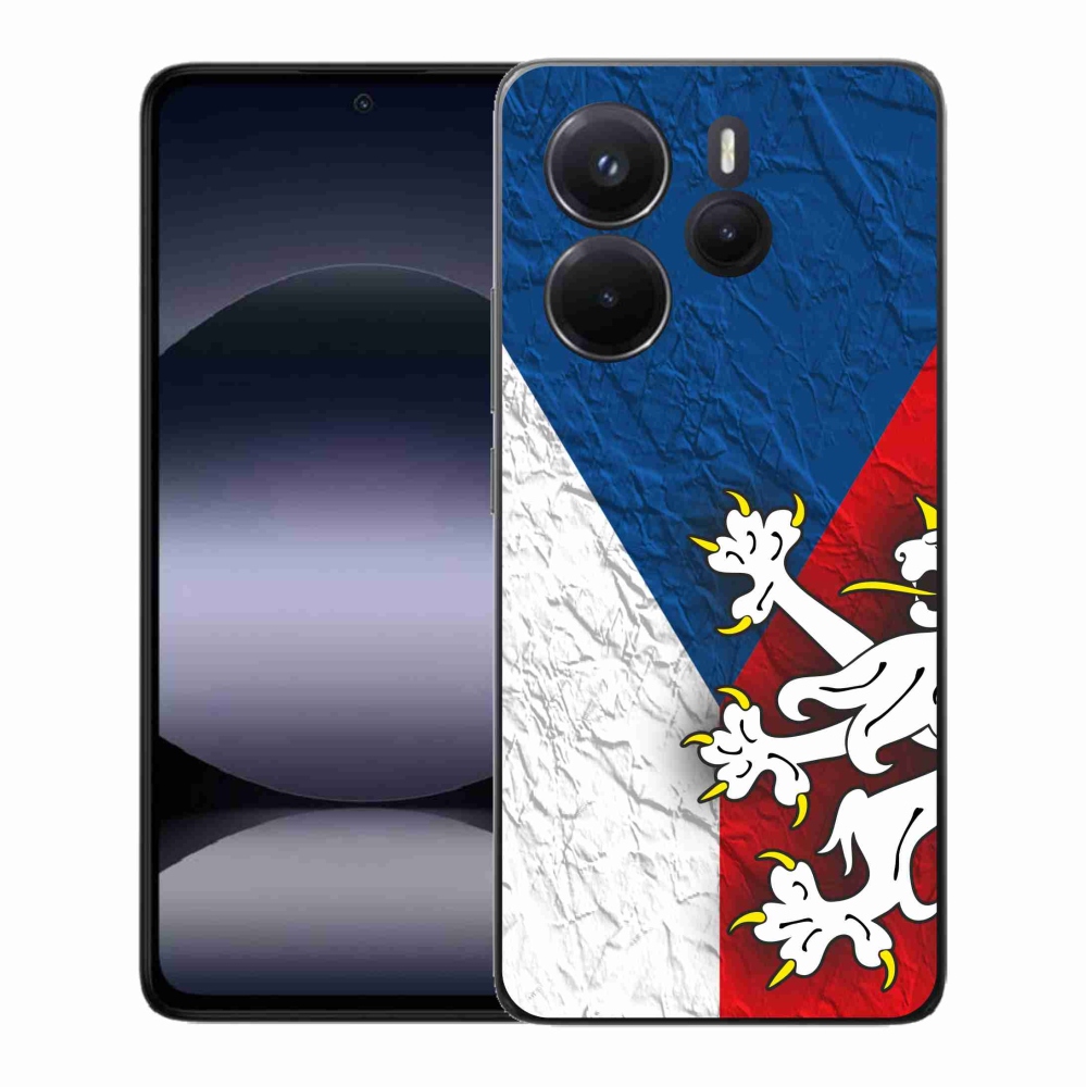 Gélový kryt mmCase na Xiaomi Redmi Note 14 - česká vlajka 1