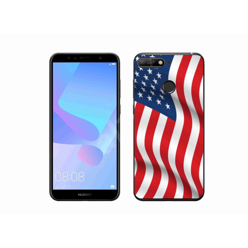 Gélový kryt mmCase na mobil Huawei Y6 Prime 2018 - USA vlajka