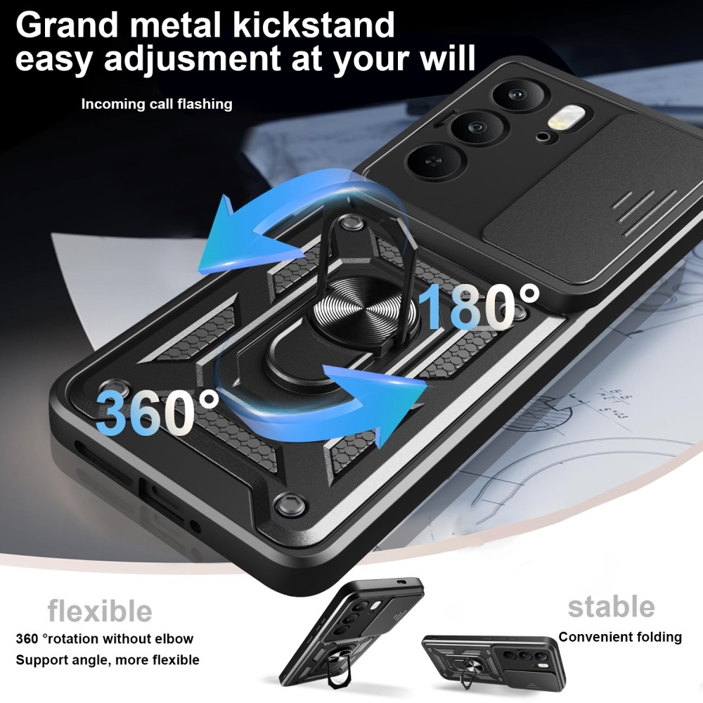 Slide odolný kryt na Realme 14x 5G/Realme C75 - čierny