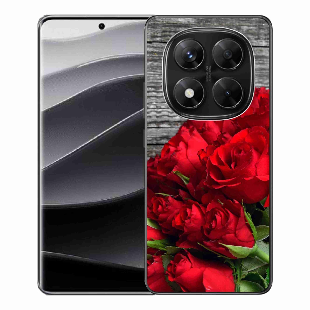 Gélový kryt mmCase na Xiaomi Redmi Note 14 Pro 5G/Poco X7 5G - červená ruža