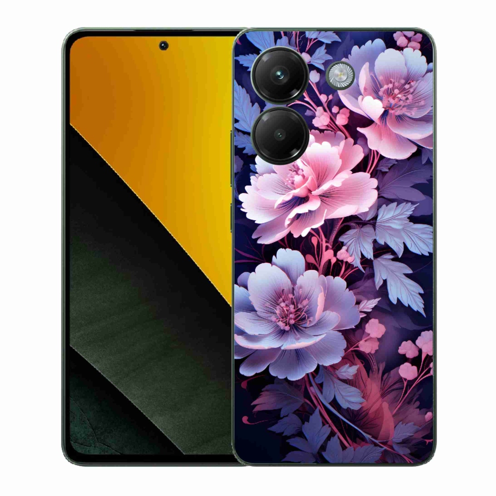 Gélový kryt mmCase na Xiaomi Poco M7 Pro 5G - kvety 11