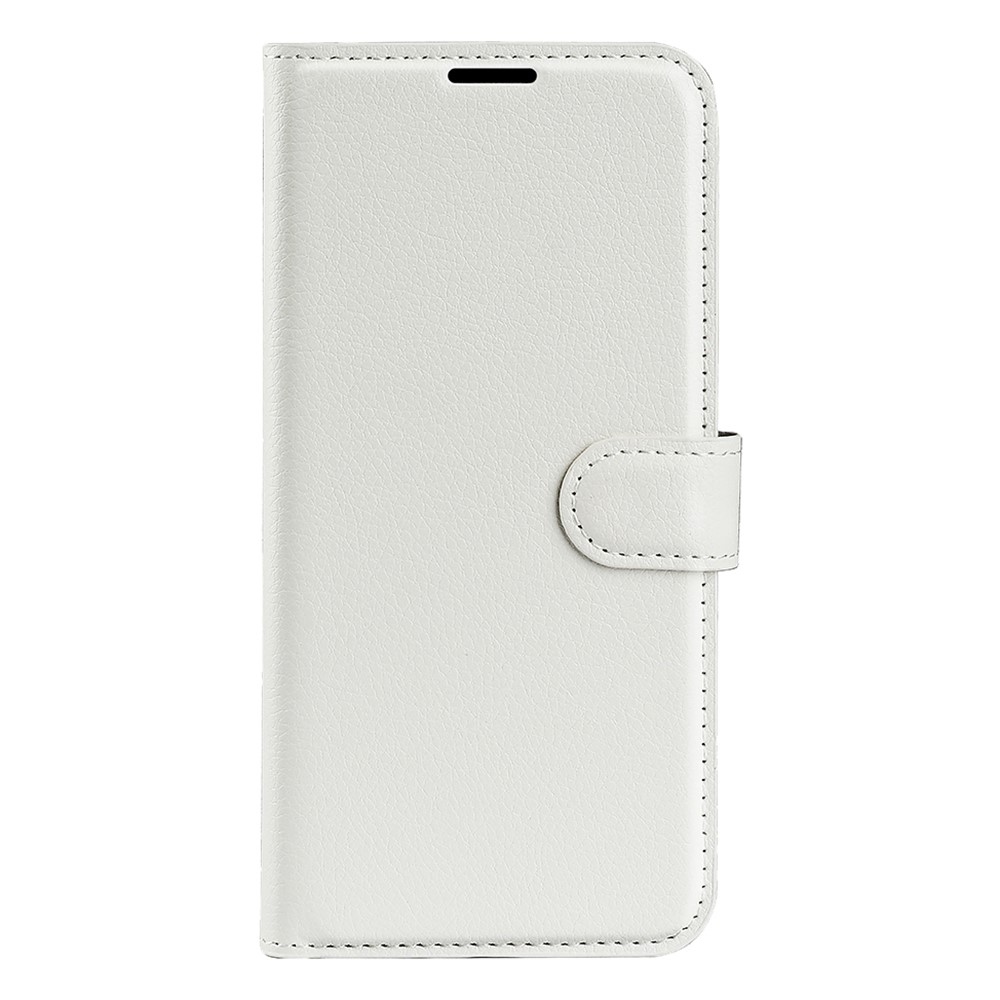 Litchi knižkové púzdro na Xiaomi Redmi Note 14S - biele