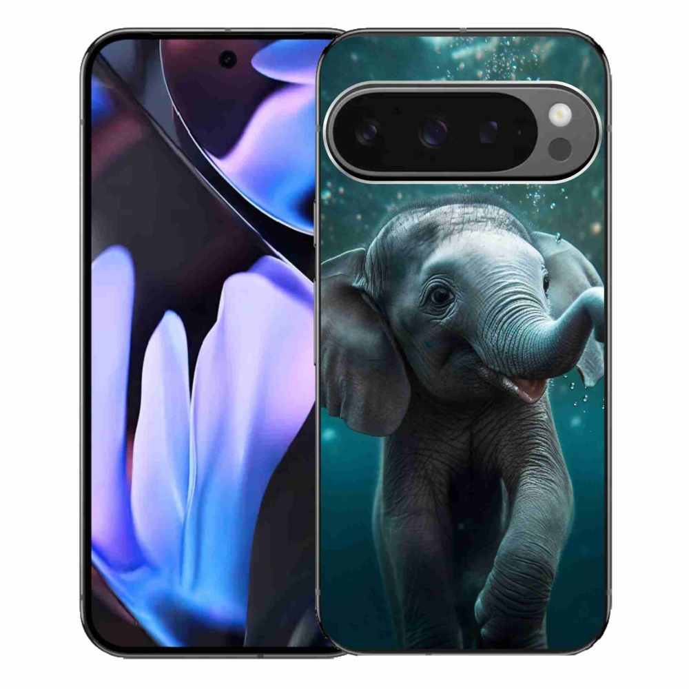 Gélový kryt mmCase na Google Pixel 9 Pro XL - sloník pod vodou