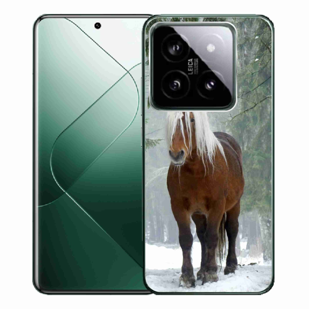 Gélový obal mmCase na Xiaomi 14 Pro - kôň v lese