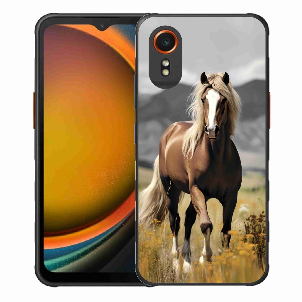 Gélový kryt mmCase na Samsung Galaxy Xcover 7 - hnedý kôň 1