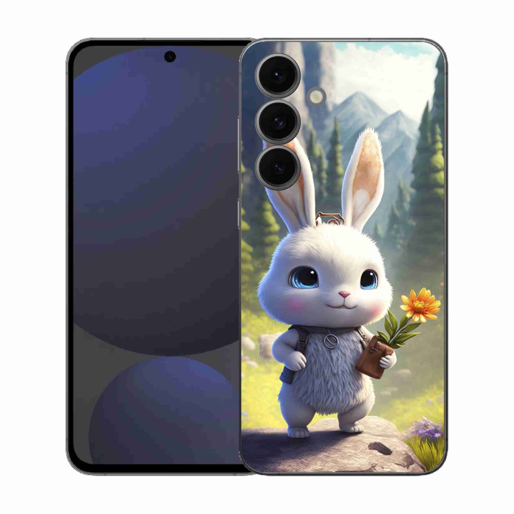 Gélový kryt mmCase na Samsung Galaxy S25 FE - roztomilý zajačik