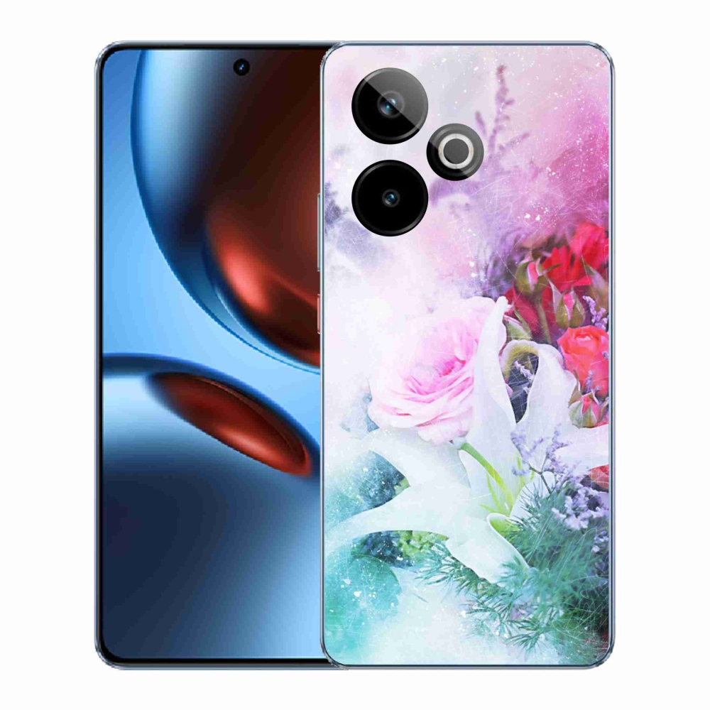 Gélový kryt mmCase na Realme GT 7 5G/GT 7T 5G - kvety 4