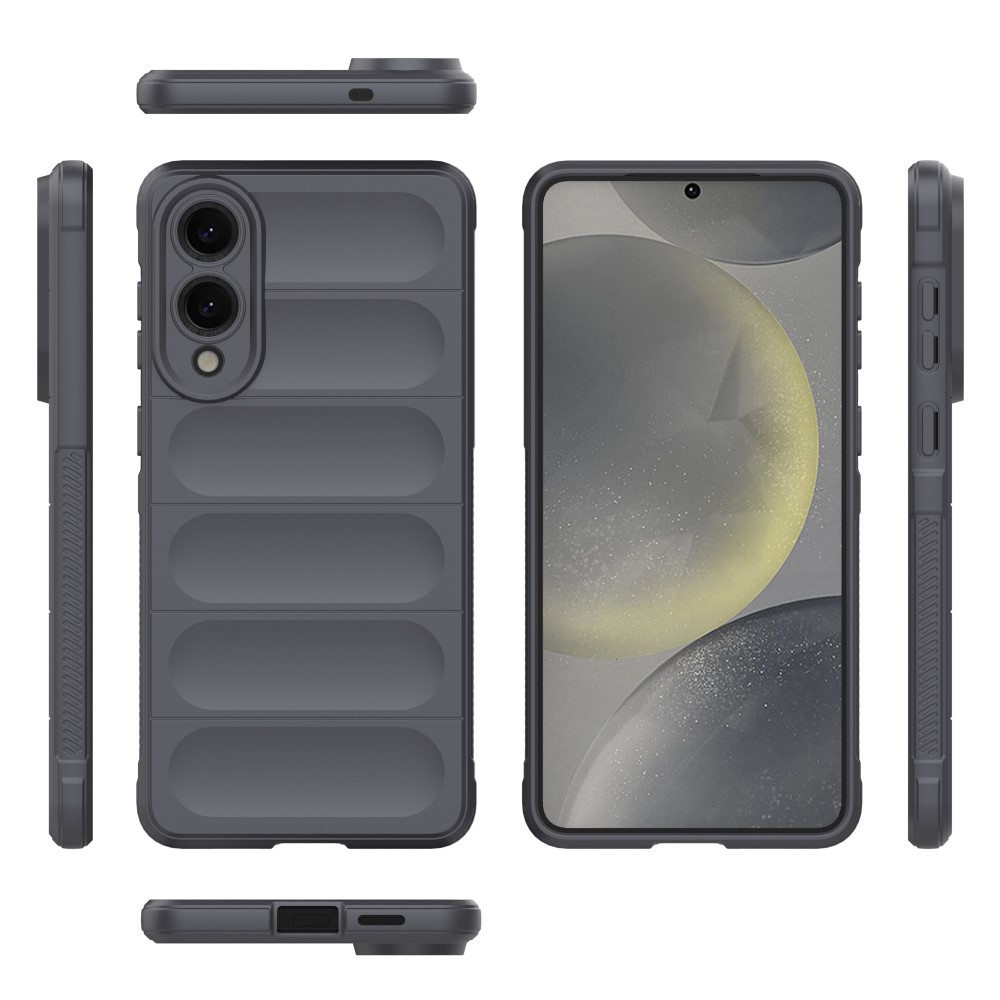 Rugg odolný gélový obal na Samsung Galaxy S25 Edge - tmavosivý