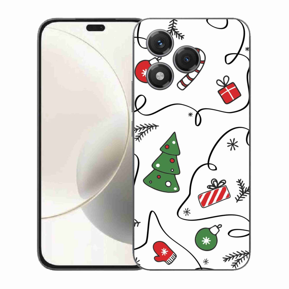 Gélový kryt mmCase na Honor 400 Lite - vianočné motívy