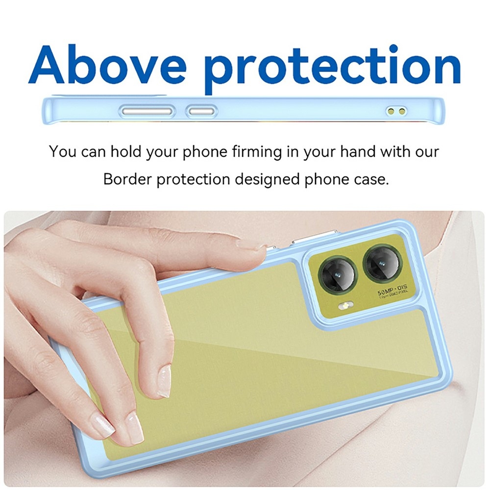 Gélový obal s pevným chrbtom na Motorola Moto G85 5G - modrý