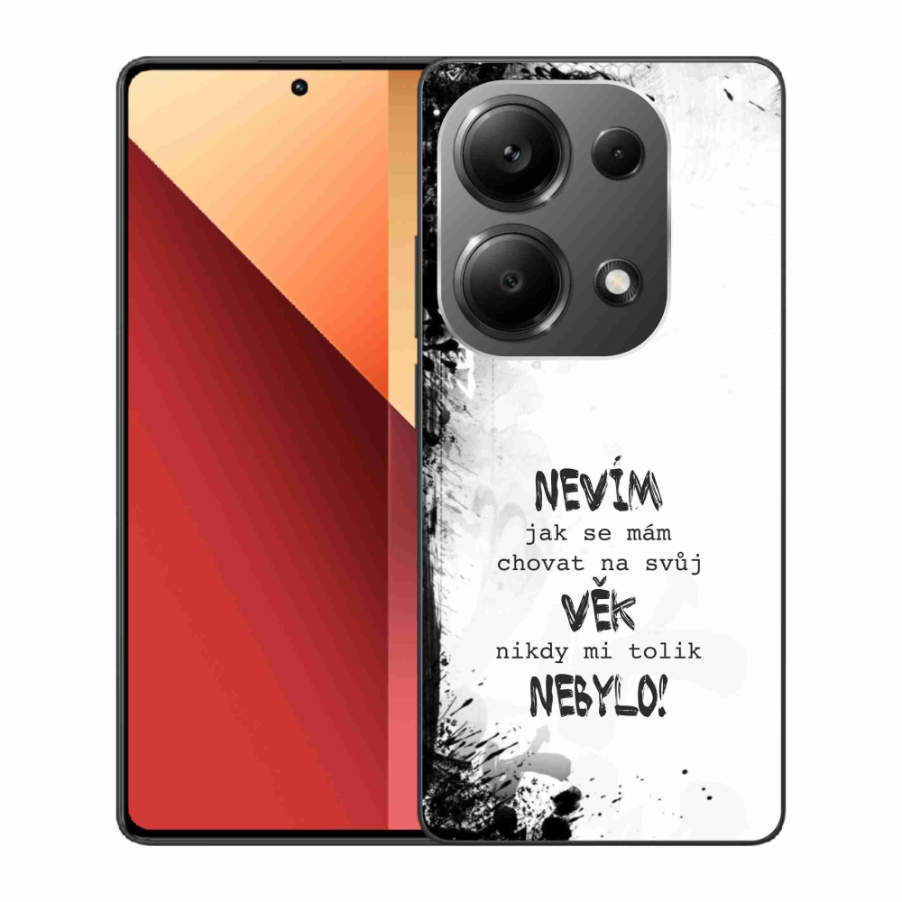 Gélový kryt mmCase na Xiaomi Redmi Note 13 Pro 4G/Poco M6 Pro - vtipný text 14 biele pozadie