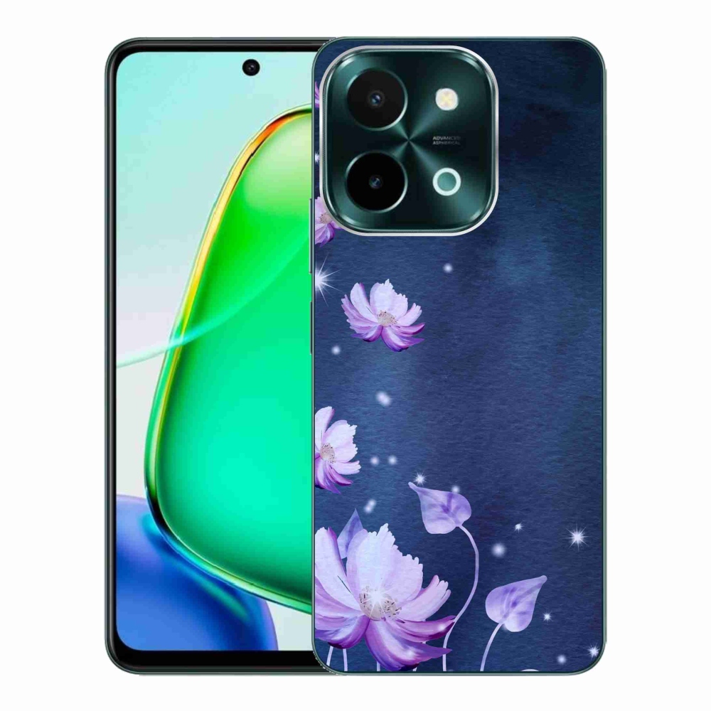 Gélový obal mmCase na Vivo Y28 - padajúce kvety