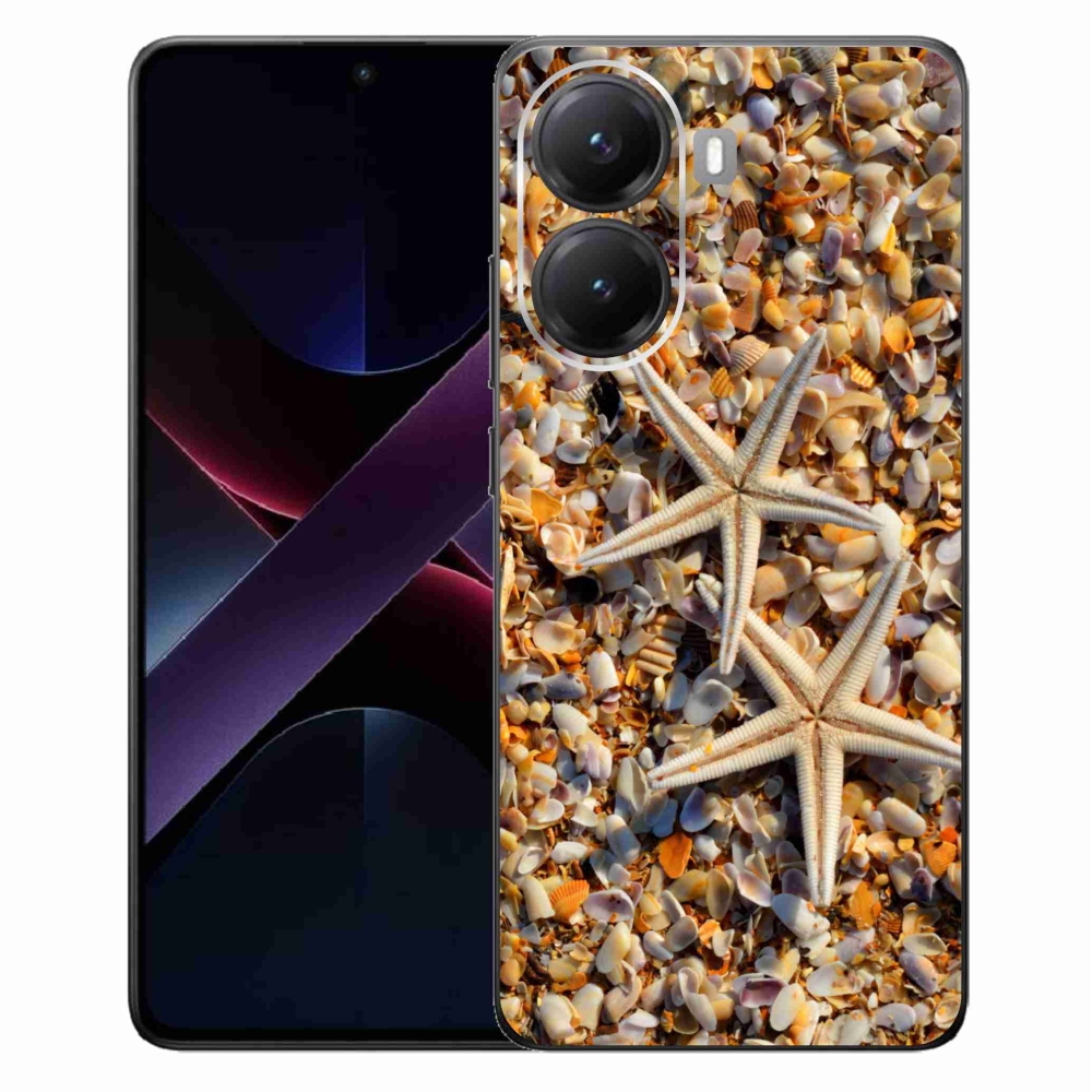 Gélový kryt mmCase na Xiaomi Poco X7 Pro 5G - morské hviezdice