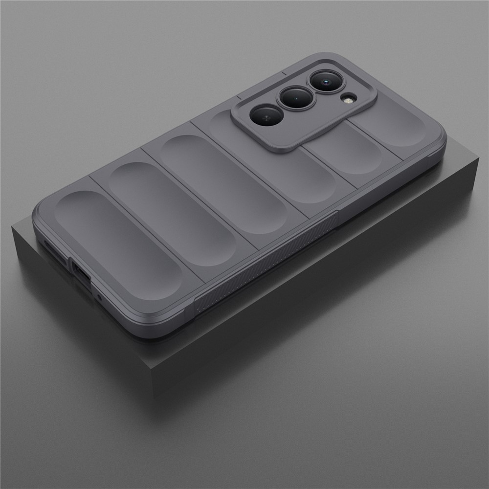 Rugg odolný gélový obal na Xiaomi Redmi 15 4G (171mm) - tmavosivý