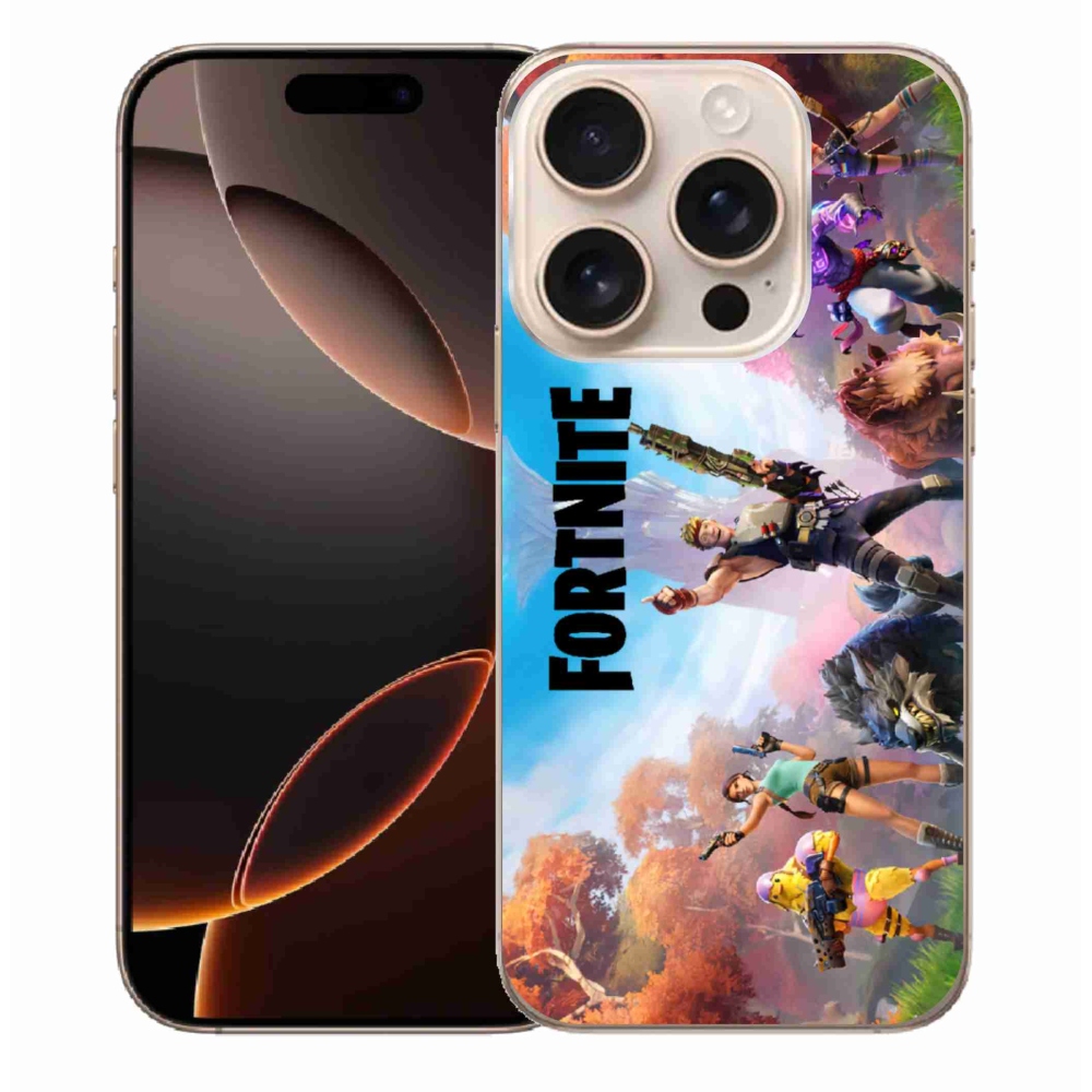 Gélový kryt mmCase na iPhone 16 Pro Max - fortnite 1