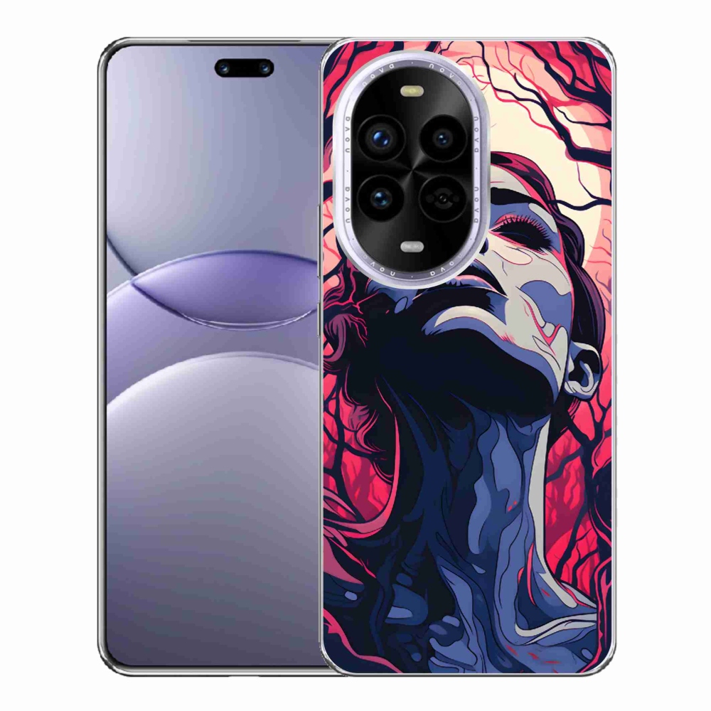 Gélový kryt mmCase na Huawei Nova 13 Pro 5G - abstraktná tvár