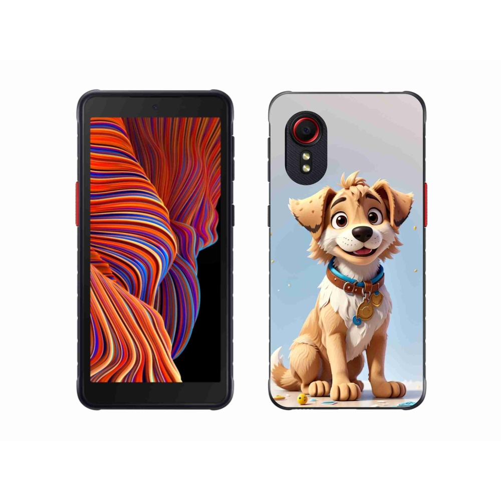 Gélový kryt mmCase na Samsung Galaxy Xcover 5 - kreslené šteňa