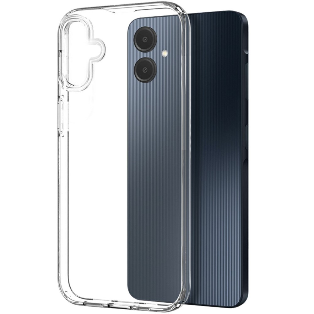 NORTHJO priehľadný gélový obal + tvrdené sklo na Samsung Galaxy A06 - priehľadný