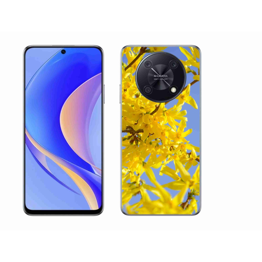 Gelový kryt mmCase na Huawei Nova Y90 - žluté květy