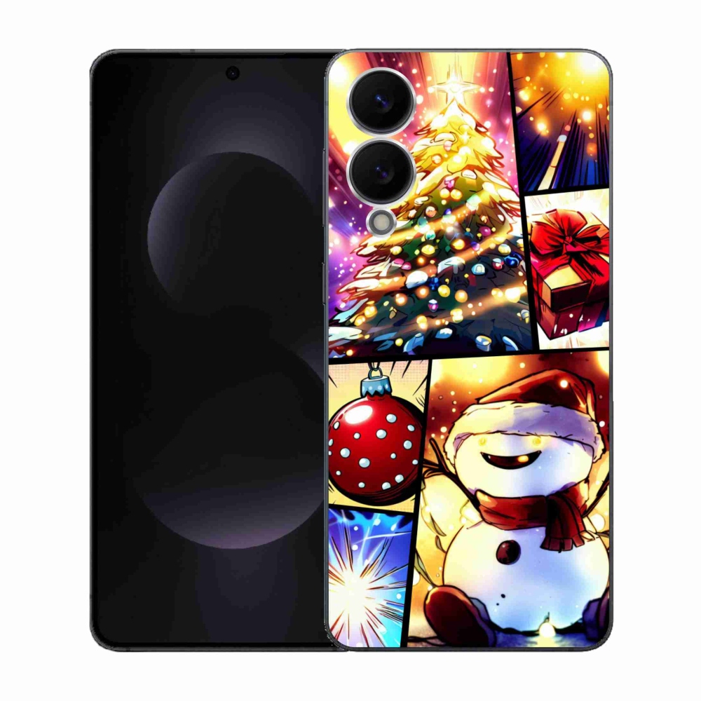 Gélový kryt mmCase na Samsung Galaxy S25 Edge - vianočné motívy 1