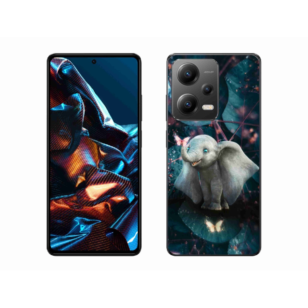 Gélový kryt mmCase na mobil Xiaomi Redmi Note 12 Pro 5G - roztomilý slon