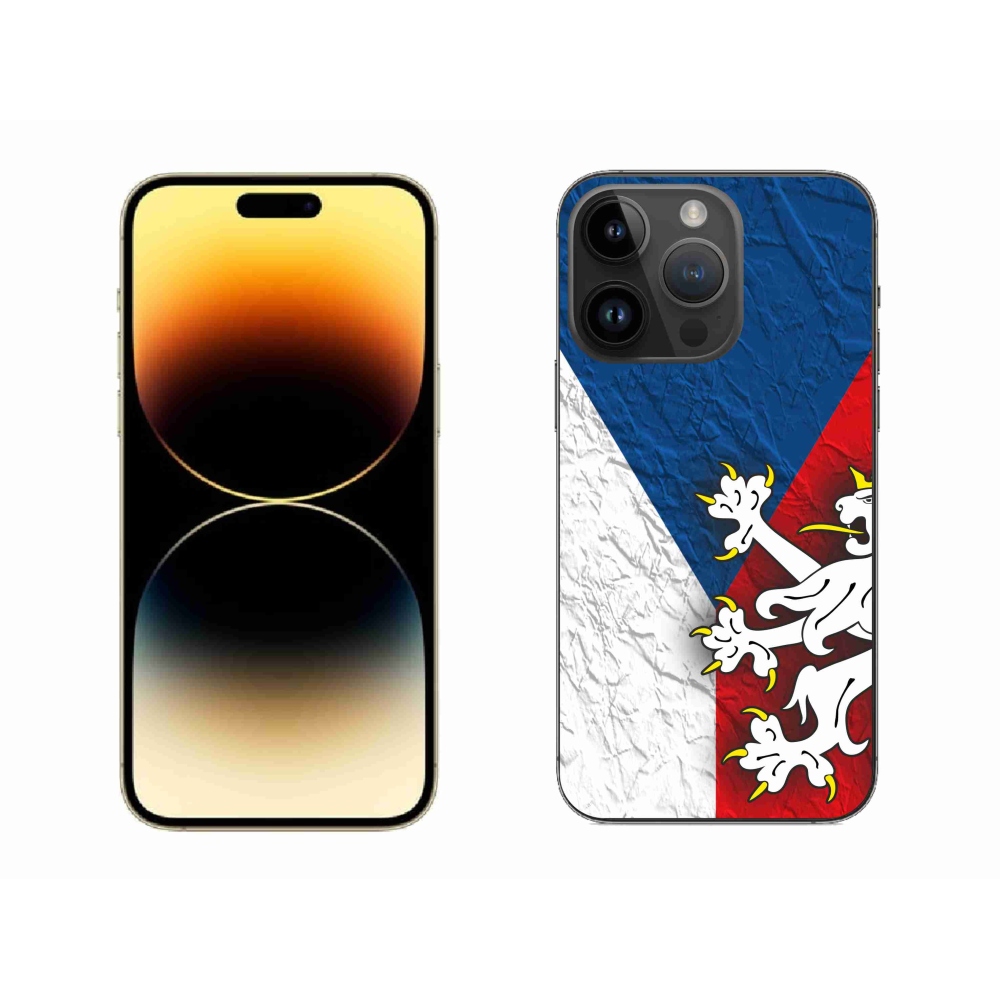 Gélový kryt mmCase na iPhone 14 Pro Max 6.7 - česká vlajka 1