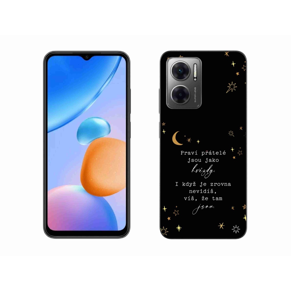 Gélový kryt mmCase na Xiaomi Redmi 10 5G - citát 6 čierne pozadie