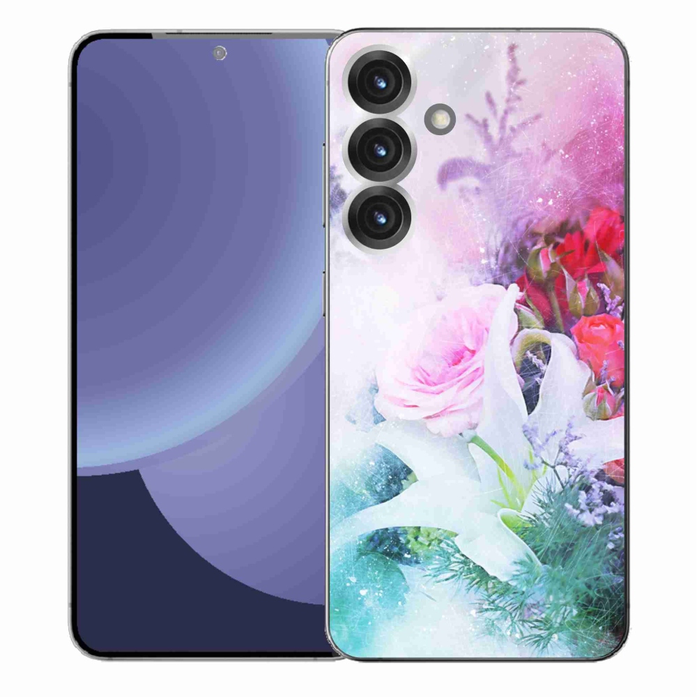 Gélový kryt mmCase na Samsung Galaxy S25+ - kvety 4