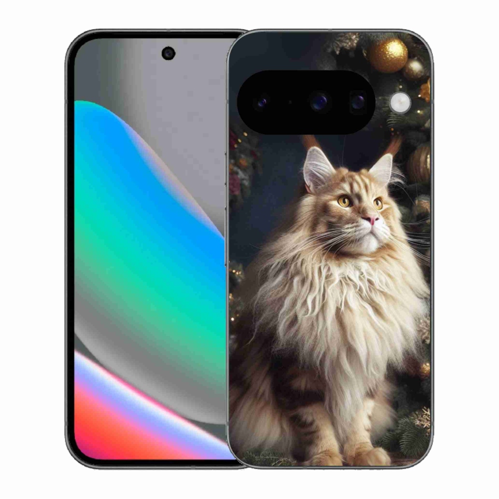 Gélový kryt mmCase na Google Pixel 10 - mačka pri stromčeku