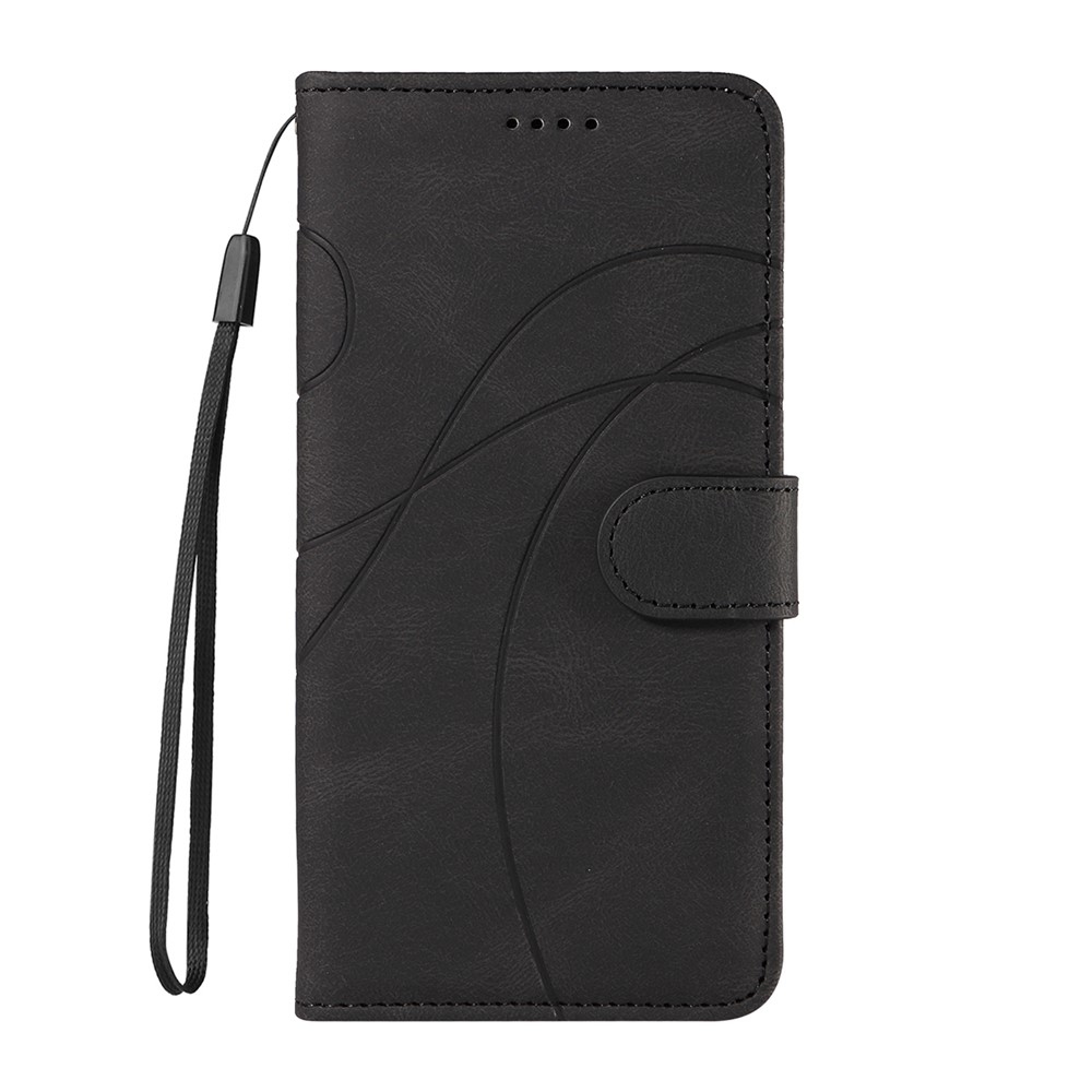 Curved knižkové puzdro na Realme 14 5G/14T 5G - čierne
