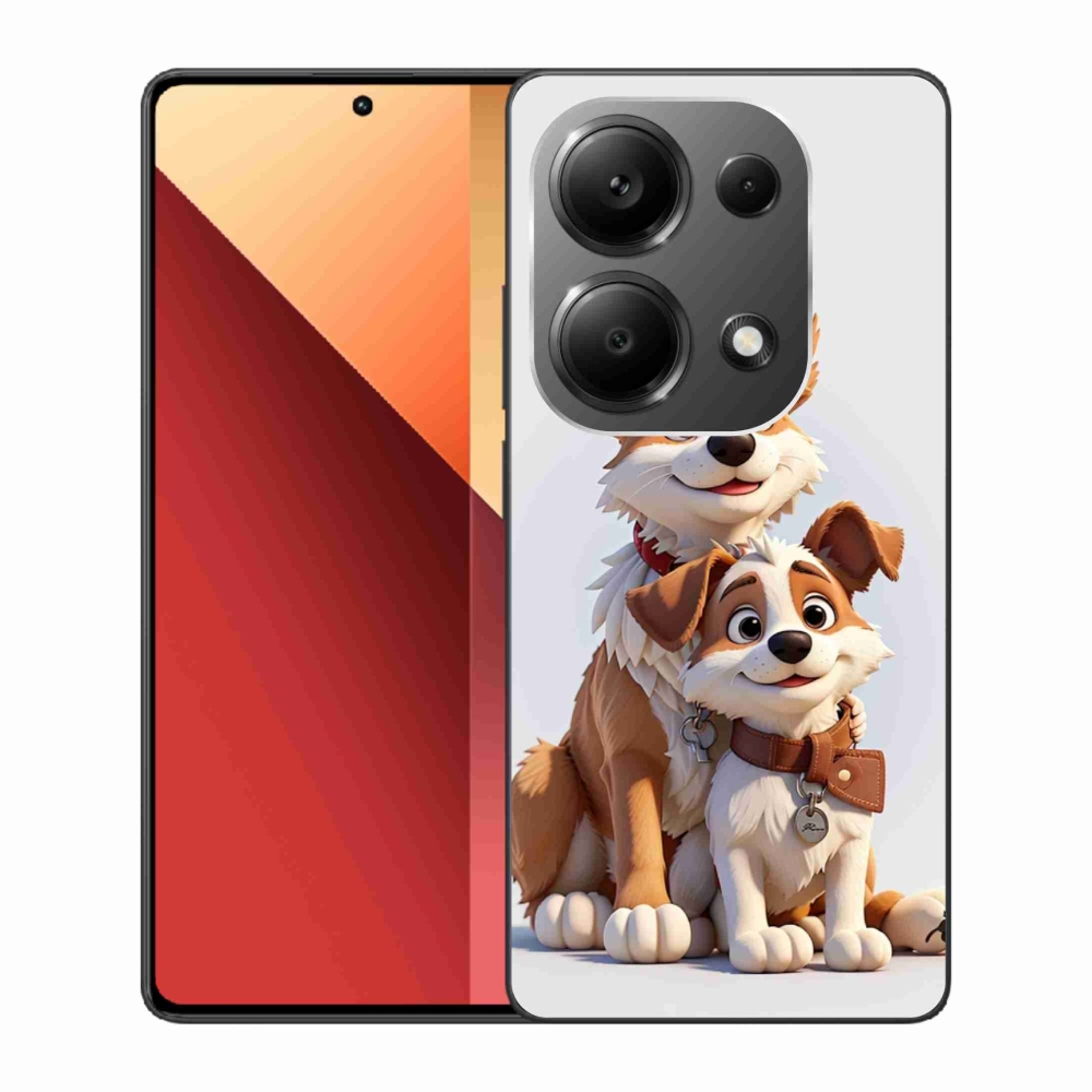Gélový kryt mmCase na Xiaomi Redmi Note 13 Pro 4G/Poco M6 Pro - kreslenie psy