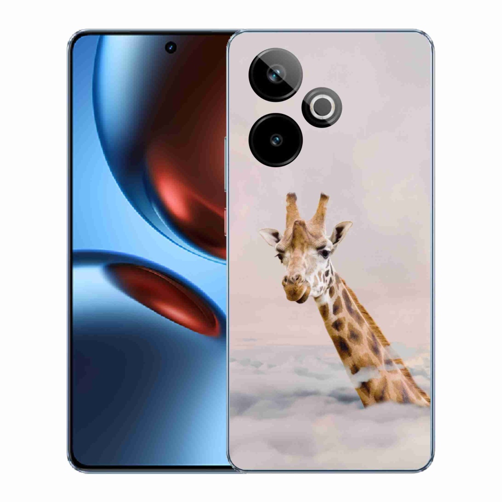 Gélový kryt mmCase na Realme GT 7 5G/GT 7T 5G - žirafa v oblakoch