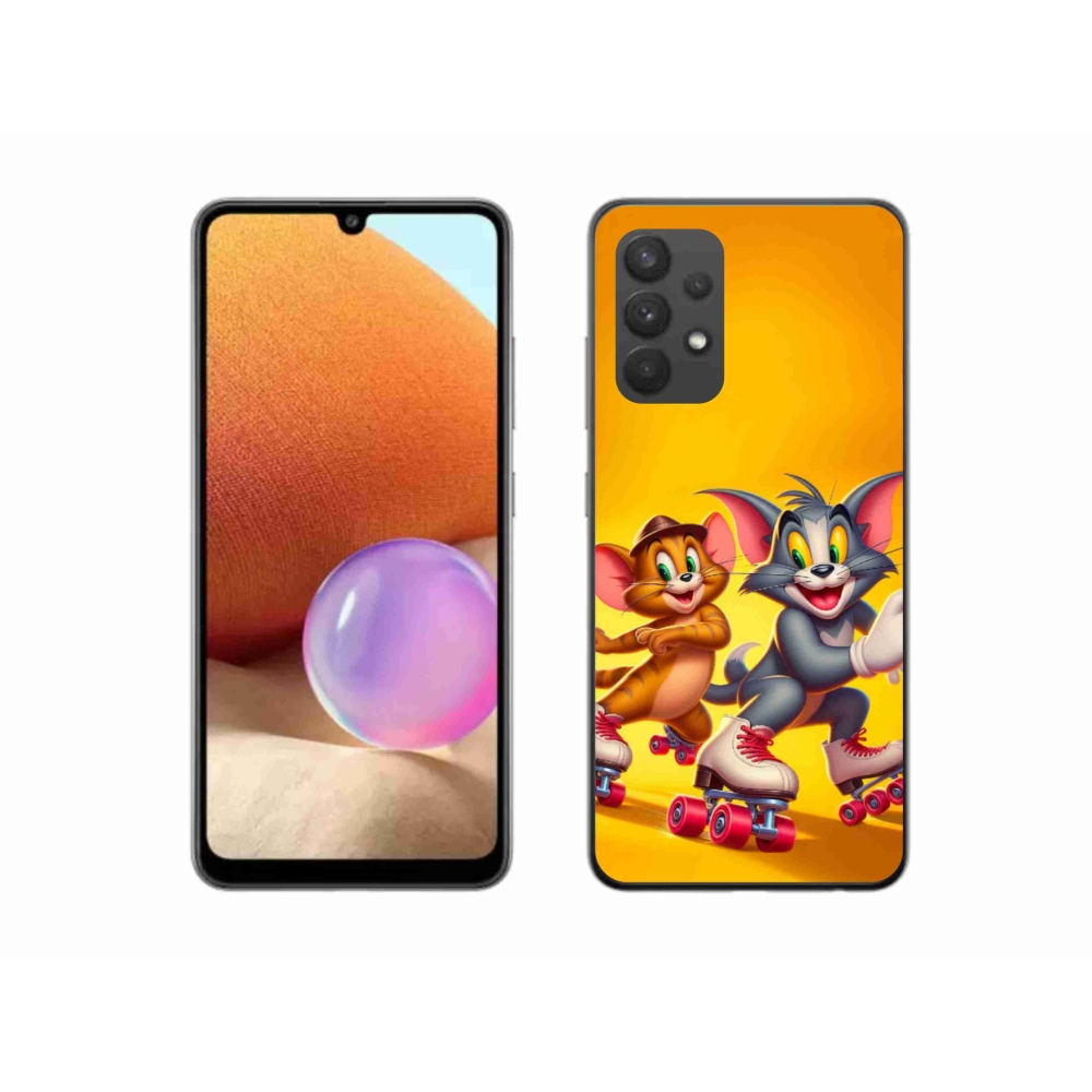 Gélový kryt mmCase na Samsung Galaxy A32 4G - tom a jerry