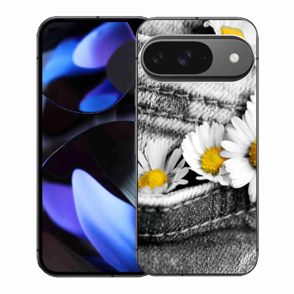 Gélový obal mmCase na Google Pixel 9/9 Pro - margaréty